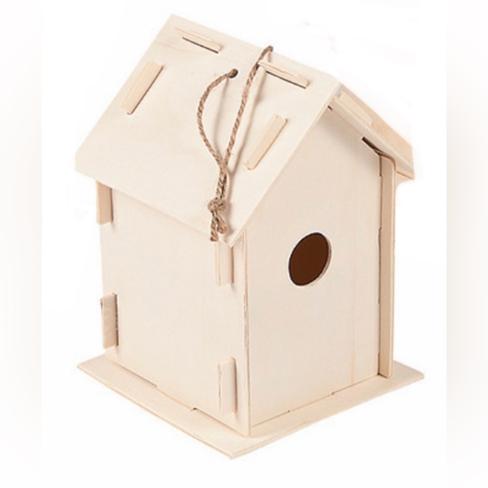 2/$30 Victorian Style Snap Together Wooden Birdhouse Kit for Kids or Adults